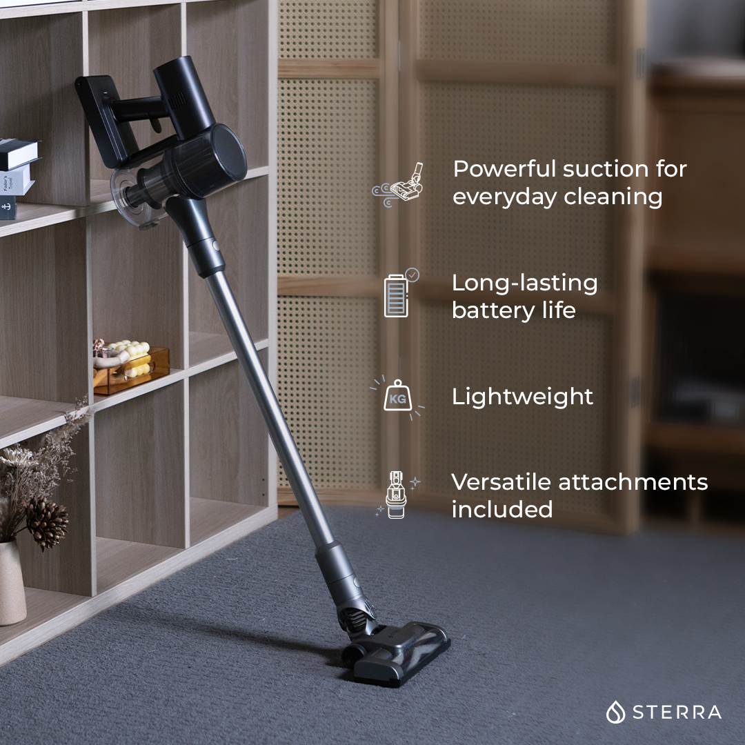 Sterra Breeze Pro™ Air Purifier + FREE Sterra Flow™ Cordless Vacuum
