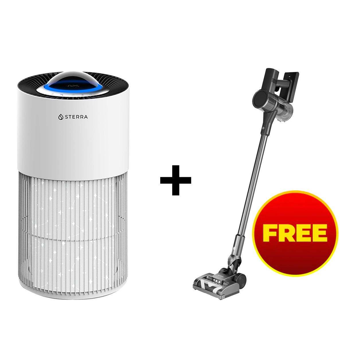 Sterra Breeze Pro™ Air Purifier + FREE Sterra Flow™ Cordless Vacuum