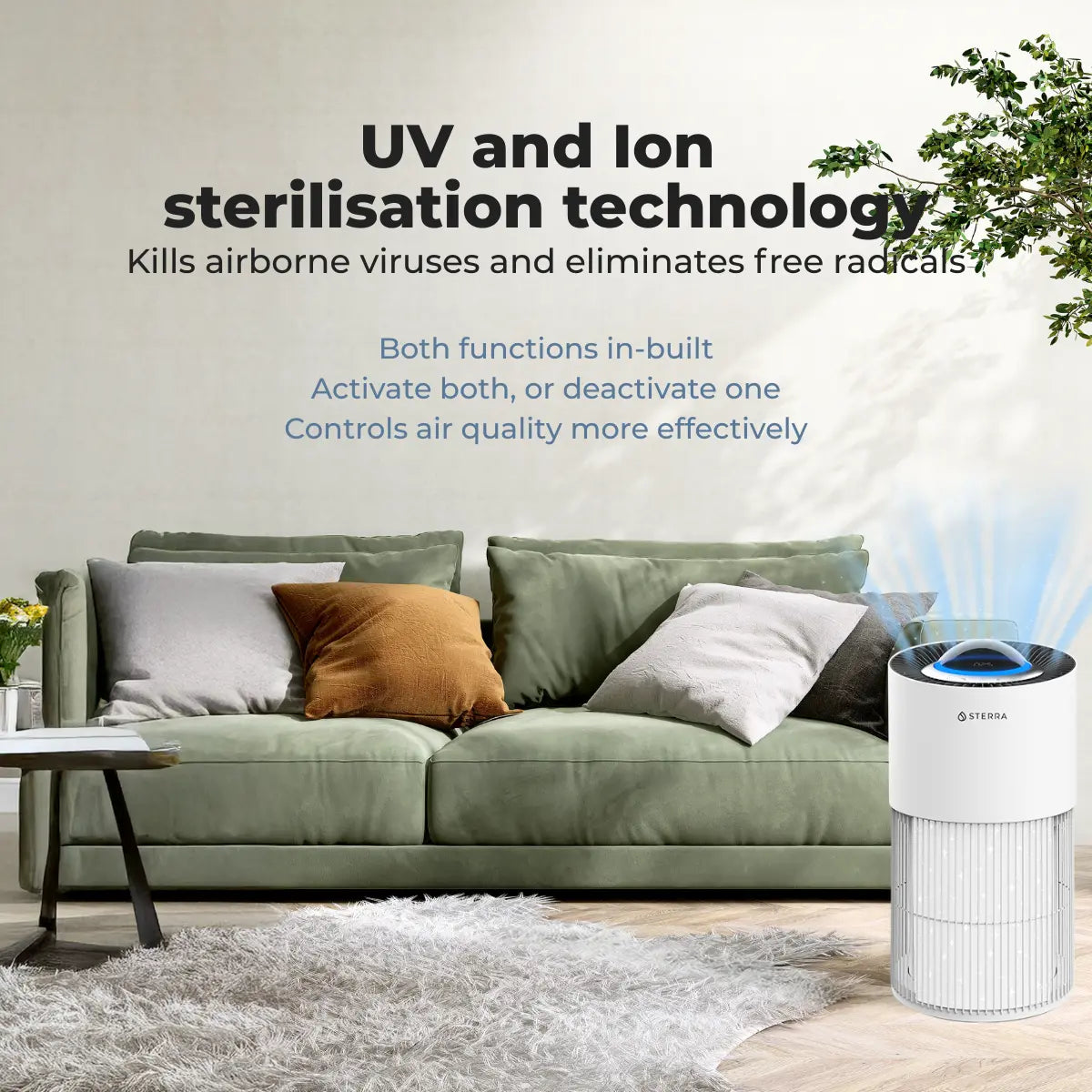 Sterra Breeze Pro™ True HEPA-14 Air Purifiers + Formaldehyde Filters Bundle