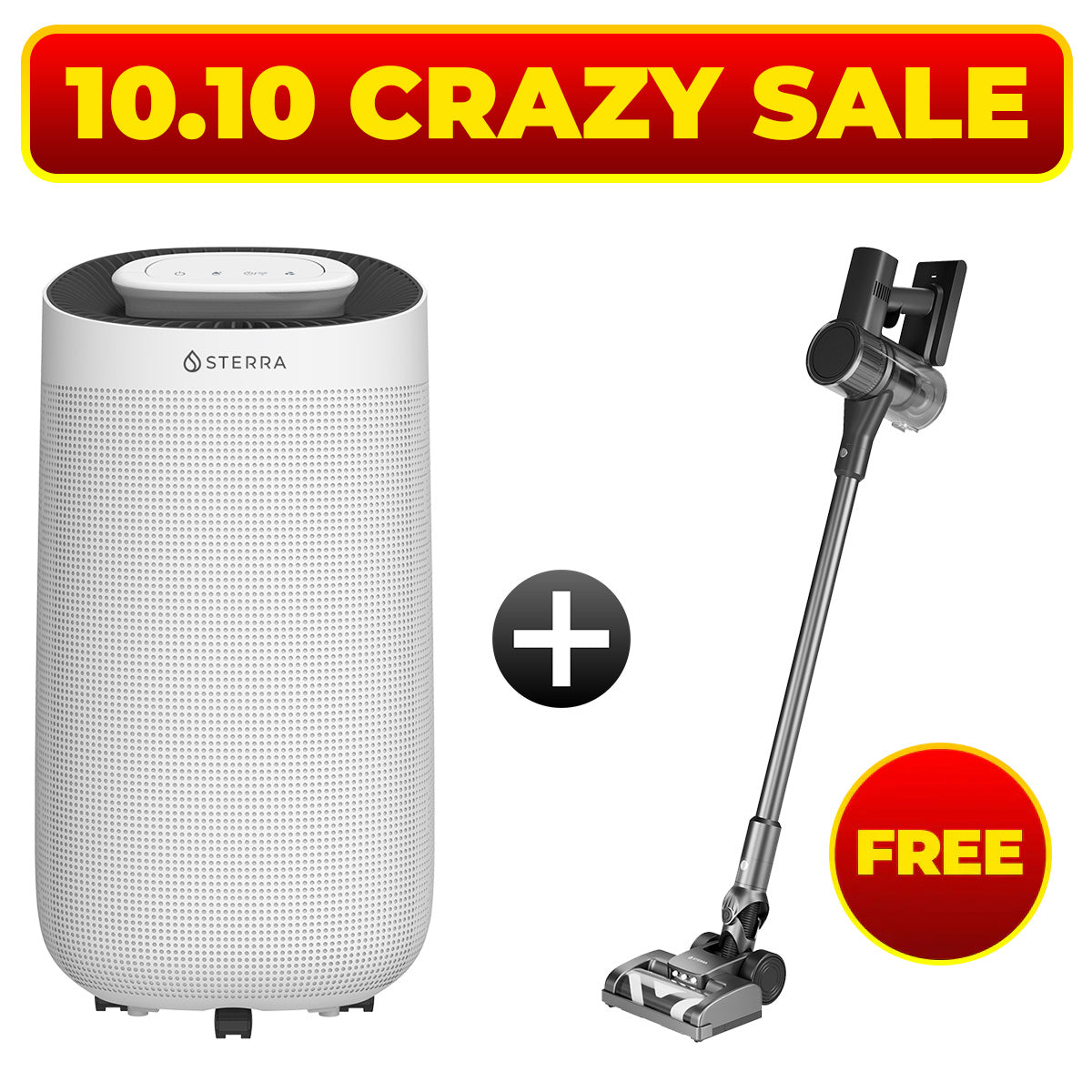 10.10 Crazy Sale Exclusive - Buy 1 Dehumidifier Get 1 FREE Vacuum