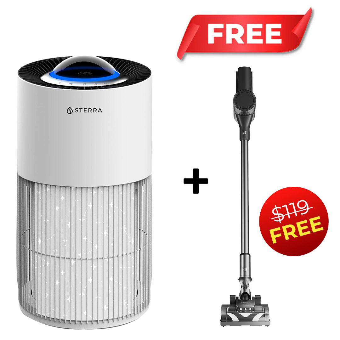 Exclusive Offer - Buy Sterra Breeze Pro™ Air Purifier Get 1 FREE Cordless Vacuum