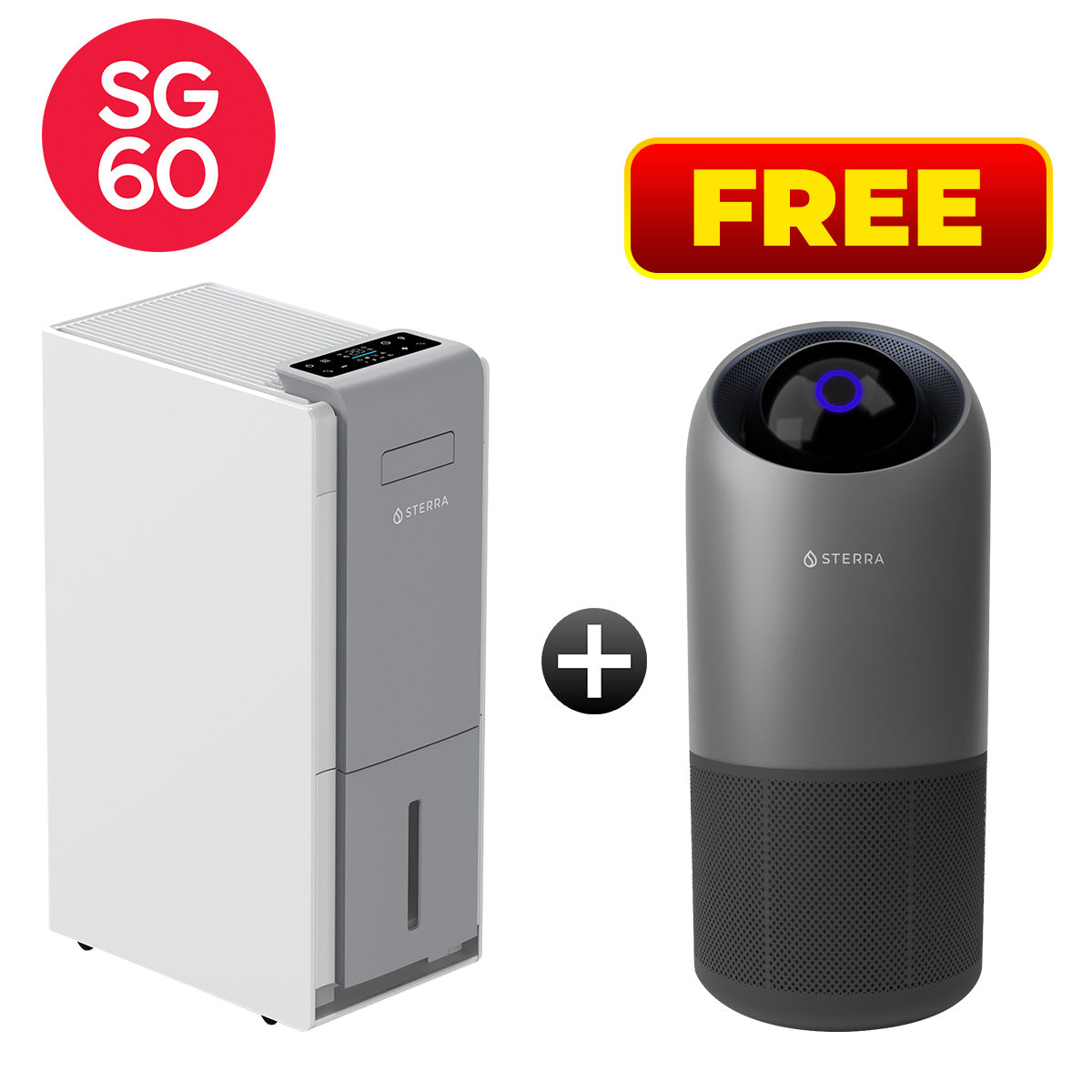 Buy 1 Dehumidifier Get 1 FREE Air Purifier (Moon)
