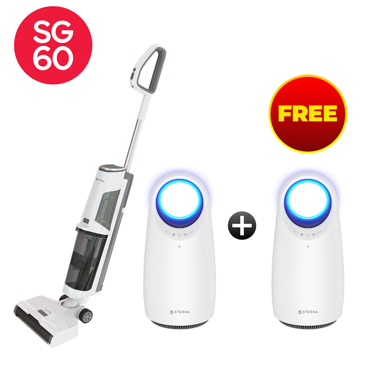 Buy Sterra Beam™ Vacuum + Sterra Mars™ Air Purifier Get 1 FREE Sterra Mars™ Air Purifier
