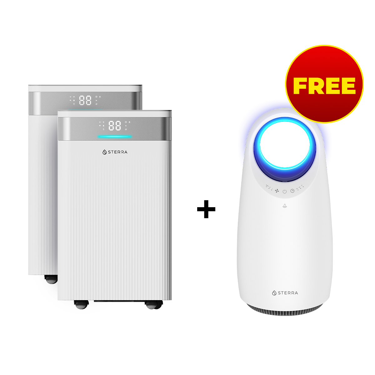 Buy 2 Sterra Ray™ Dehumidifiers Get 1 FREE Air Purifier (Mars)
