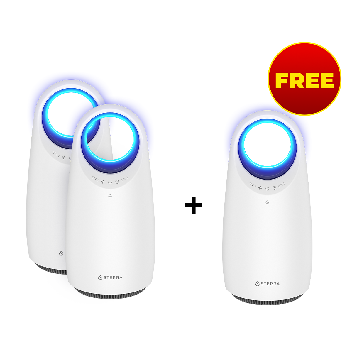 Buy 2 Get 1 Air Purifier - 2 Sterra Mars™ Air Purifiers + 1 FREE Sterra Mars™ Air Purifier